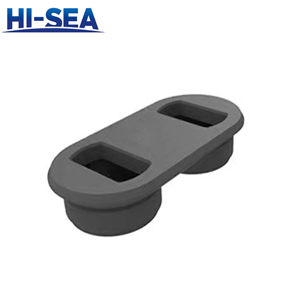 Container Transversal Double Flush Socket